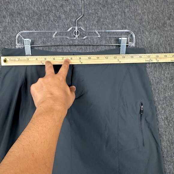 Columbia Womens Size 10 Omni-Shield Lined Tennis Skort Gray Zip Pocket - Picture 9 of 11